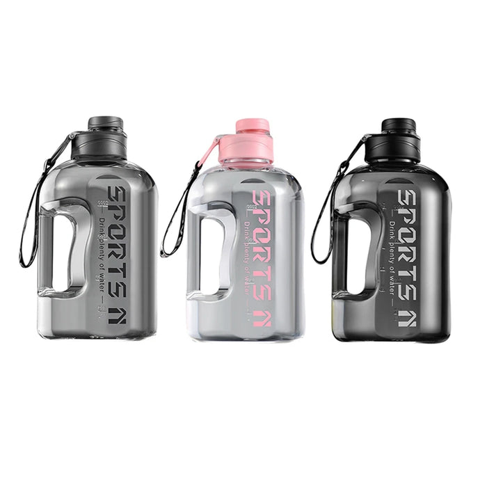 Enagua Mart Sports Water Bottle - Insulated with Carry Handle, 1.7-2.7L Large Capacity Water Jug for Gym, Hiking, Riding