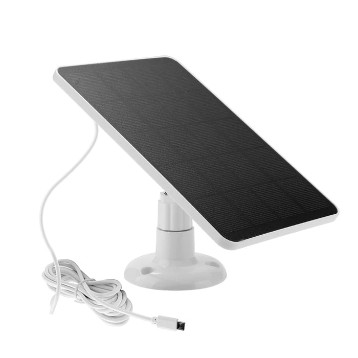 Enagua Mart 10W 5V Solar Panel - Micro USB/Type-C 2-in-1 Outdoor Solar Charger for Security Camera and Small Home Light System