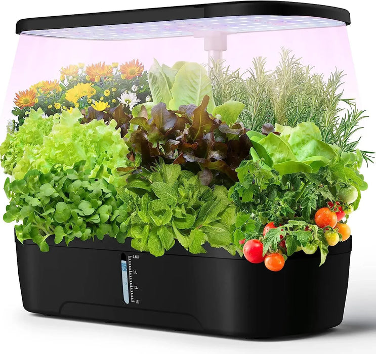 Enagua Mart Hydroponics Growing Erogarden - 12 Pods Indoor Garden with LED Full Spectrum Light