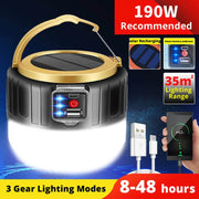 Enagua Mart Solar LED Camping Lantern - Waterproof, USB Rechargeable Power Bank for Outdoor Use - Enagua Mart
