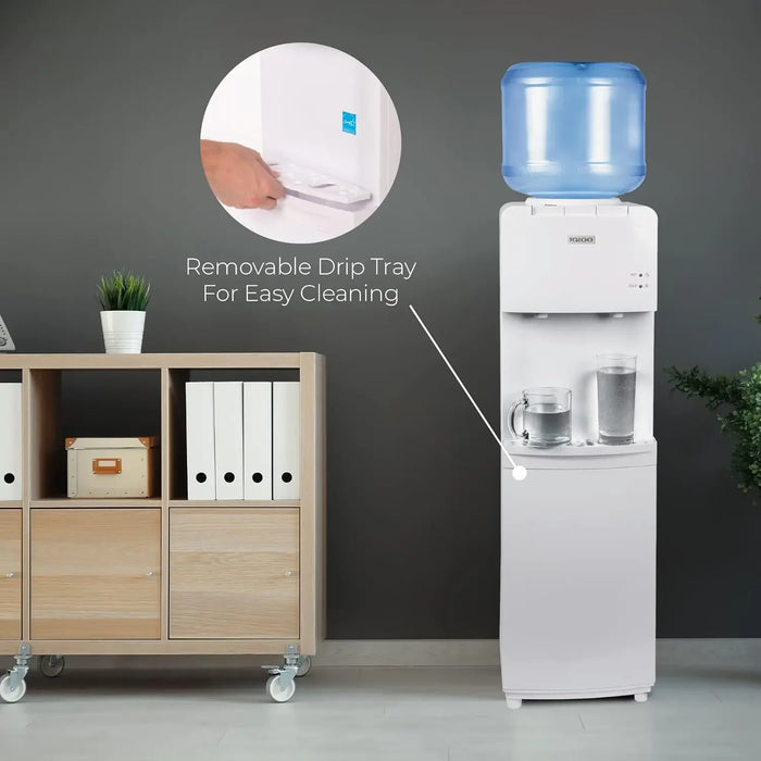 Enagua Mart Top-Loading Hot and Cold Water Dispenser - Includes Child Safety Features