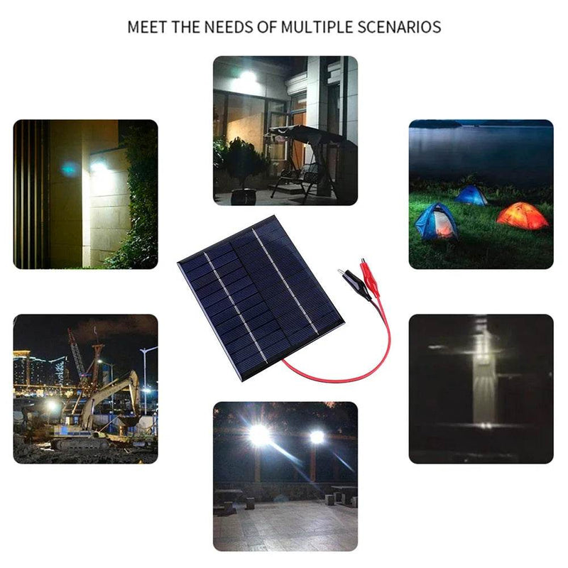 Enagua Mart 10W Waterproof Solar Panel - 5V/12V Outdoor DIY Polysilicon Solar Charger for Battery Charging - Enagua Mart