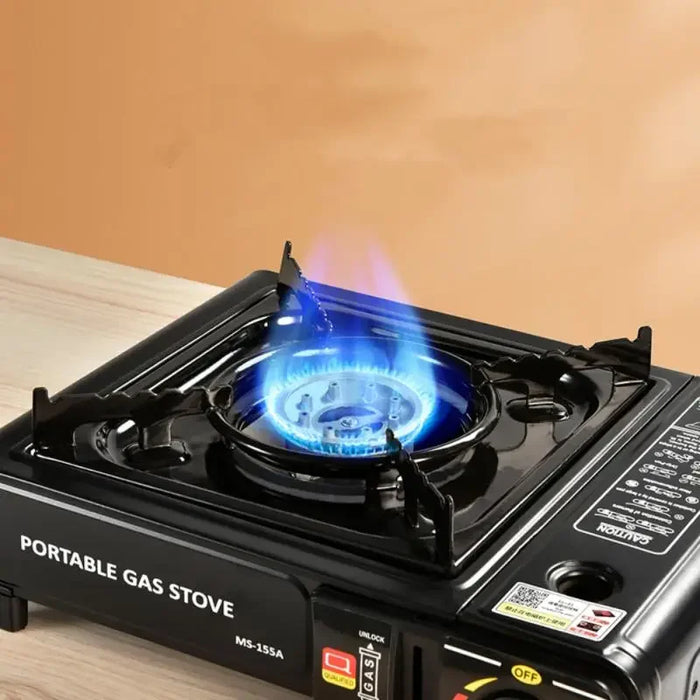 Enagua Mart 2800W High Firepower Portable Camping Gas Stove - Outdoor Cassette Furnace for Picnic and Home Cooking