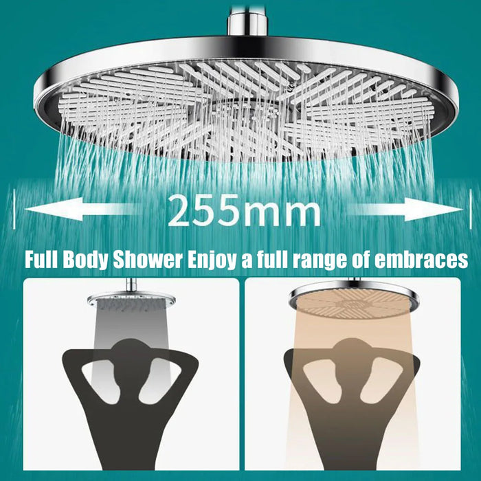 Enagua Mart Rainfall Shower Head - 10-Inch Large Panel with High-Pressure Water Flow