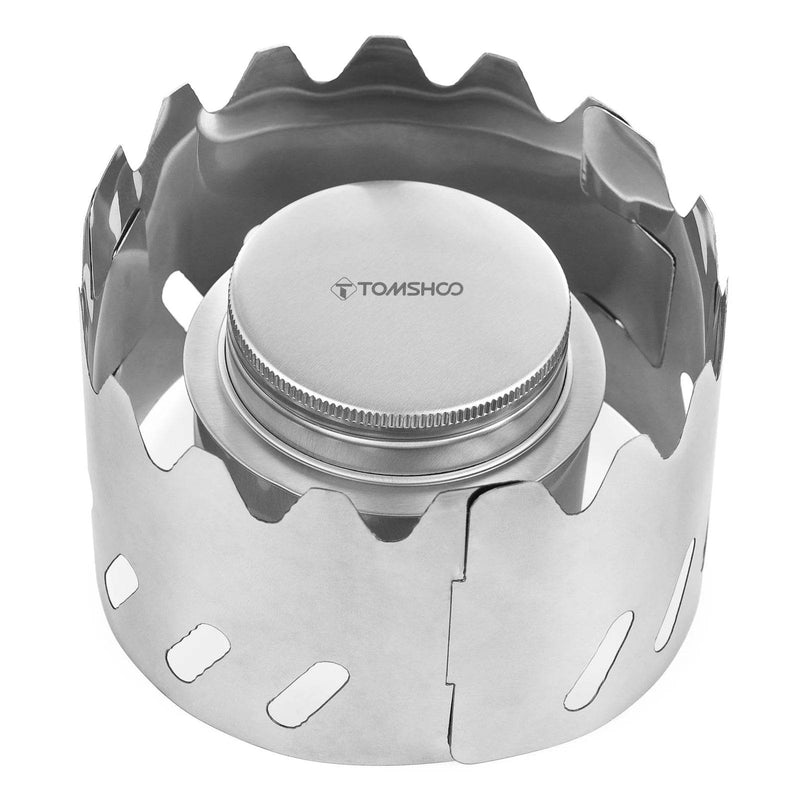 Enagua Mart Lixada Camping Stove - Ultralight Aluminum Alloy Alcohol Stove with Lid for Hiking, Picnics, and Outdoor Cooking - Enagua Mart