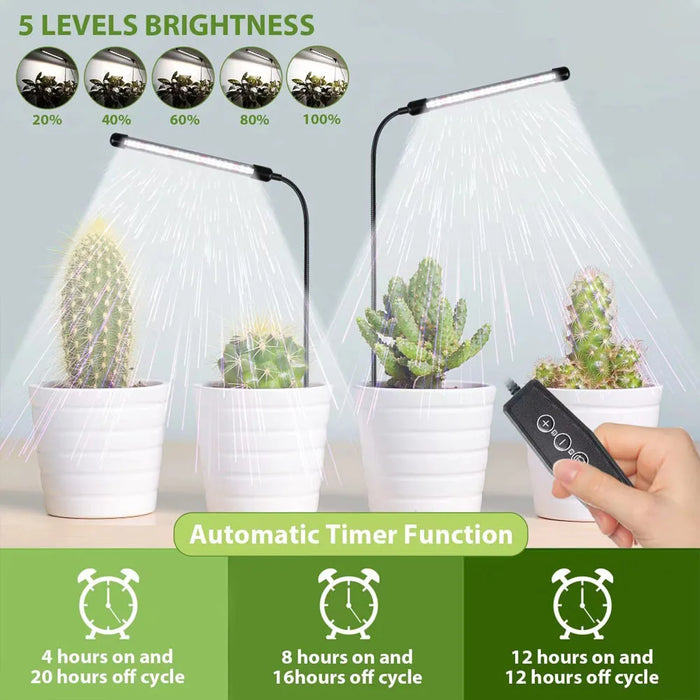 Enagua Mart USB LED Full Spectrum Plant Grow Lamp - 48 LED, Sunlight Phyto Light for Indoor Plants, Hydroponics, Greenhouse