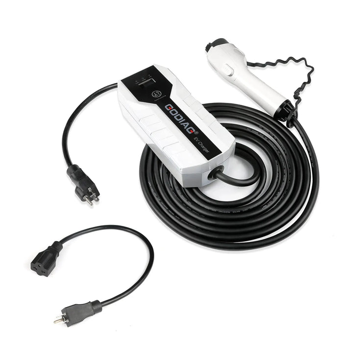 Enagua Mart NEMA 14-50 Level 2 EV Charger - 16A/32A 7.68kW with 20ft Cable for J1772 EVs and PHEVs