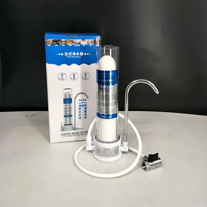 Enagua Mart Household Water Purifier - Direct Drinking Tap Filter with Transparent Design & Ceramic Cartridge