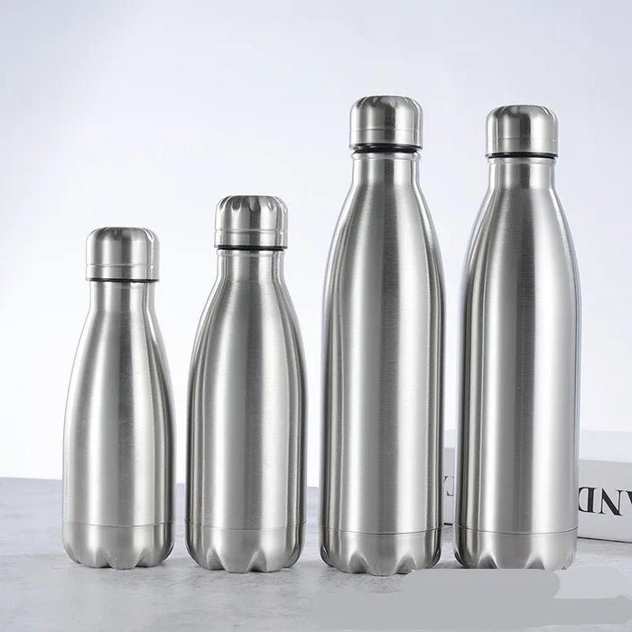 Enagua Mart Stainless Steel Water Bottle - Insulated Drink Bottle for Sport and Travel (500ml, 750ml, 1000ml)