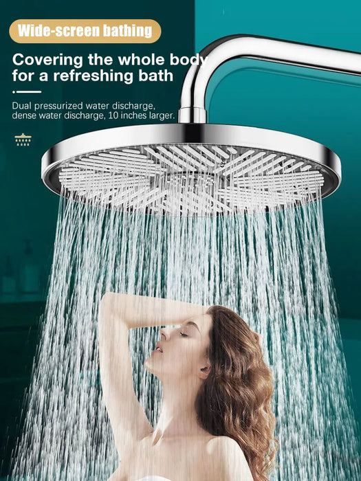 Enagua Mart Rainfall Shower Head - 10-Inch Large Panel with High-Pressure Water Flow