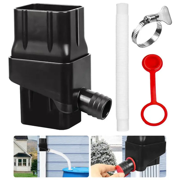 Enagua Mart Rain Water Collection System – Gutter Drain With Hose For Roof Water Harvesting