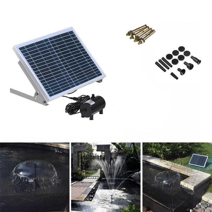 Enagua Mart 10W Solar Fountain Pump - Outdoor Garden Water Pump for Ponds, Pools, and Decorative Water Features