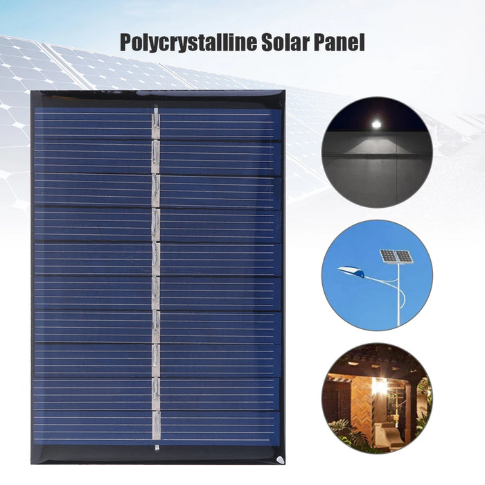 Enagua Mart DIY Solar Panel - 1.2W 5V Solar Cells Module for Battery Charger and Courtyard Lighting