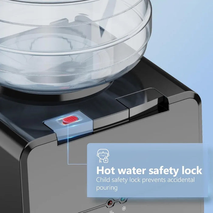 Enagua Mart Top Loading Water Dispenser – Hot and Cold with Child Safety Lock