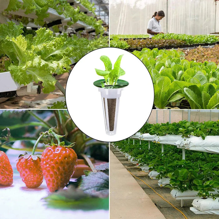 Enagua Mart 30-50 Pcs Grow Baskets with Shade Sticker - Hydroponic Plant Growing Containers