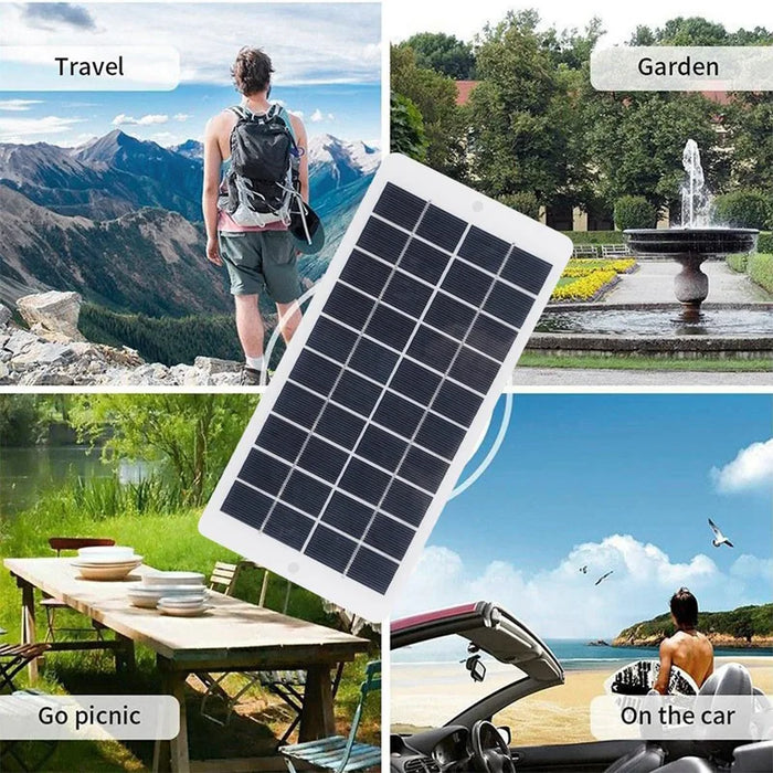 Enagua Mart 4.5W Solar Charging Panel - 5V Outdoor Solar Charger for Mobile Phones and Power Banks