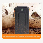 Enagua Mart 200,000mAh Solar Power Bank - Portable Large Capacity Charger Compatible with iOS, Android, USB-A, and USB-C, Fast Charging - Enagua Mart