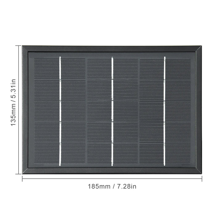 Enagua Mart 3W Glass Solar Panel - 7.5V Charger for Home Light, Solar Pump, Mini Cells, Waterproof High-Efficiency Output