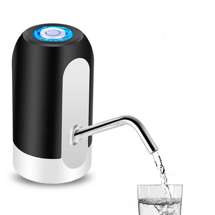 Enagua Mart Black Automatic Water Bottle Pump - USB Charging, One-Button Operation