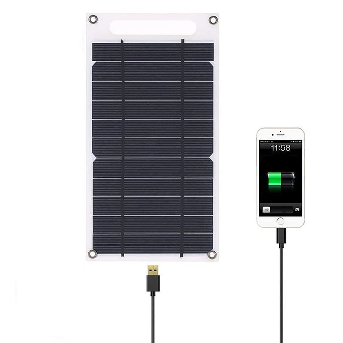 Enagua Mart 10W Solar Panel - USB Waterproof Outdoor Hiking Camping Portable Solar Cells Battery Charger for Mobile Phone and Power Bank