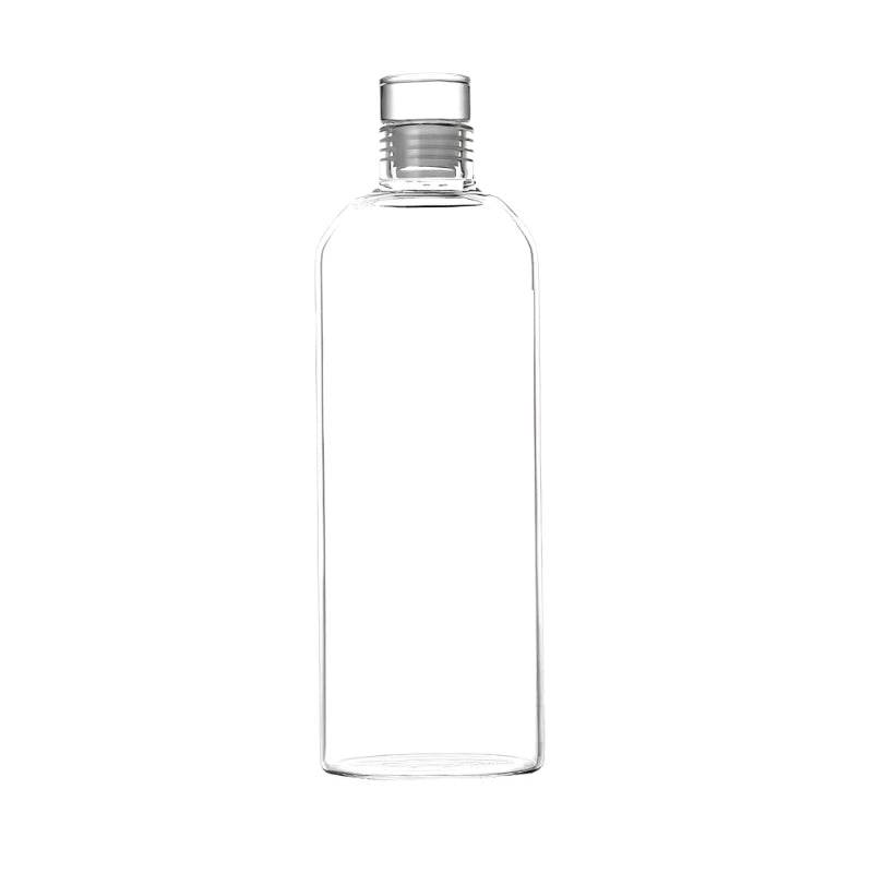 Enagua Mart 1000ml Large Capacity Glass Water Bottle - Time Scale Outdoor Drinkware for Milk, Juice, and Water - Enagua Mart