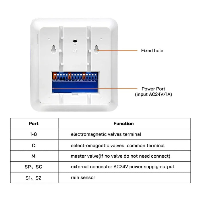 Enagua Mart Tuya WiFi Sprinkler Controller – 8-Zone Smart Irrigation Timer With Voice Control