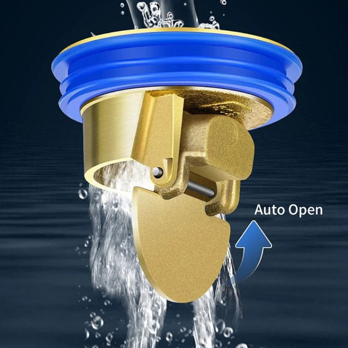 Enagua Mart Anti-Clogging Floor Drain Core - Brass Sewer Backflow Preventer & Waste Water Drainer