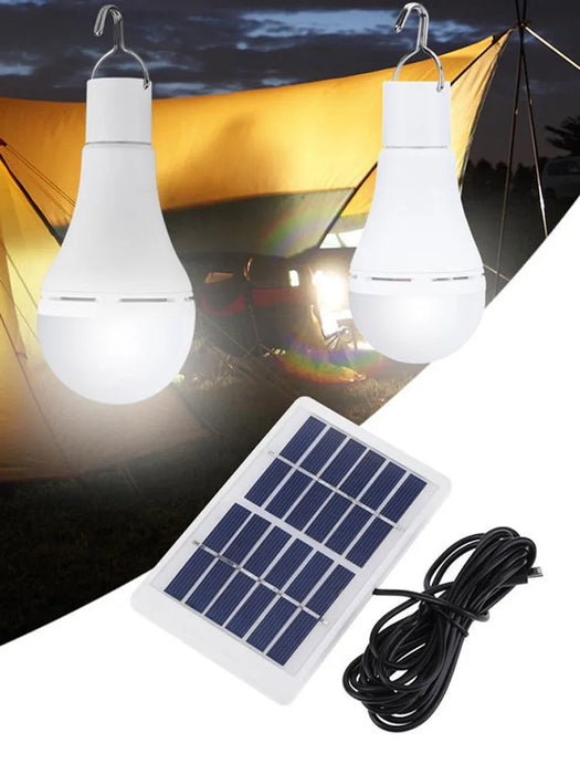 Enagua Mart 7W Solar Light - Waterproof USB Charged Hanging Emergency Lamp for Indoor and Outdoor Use