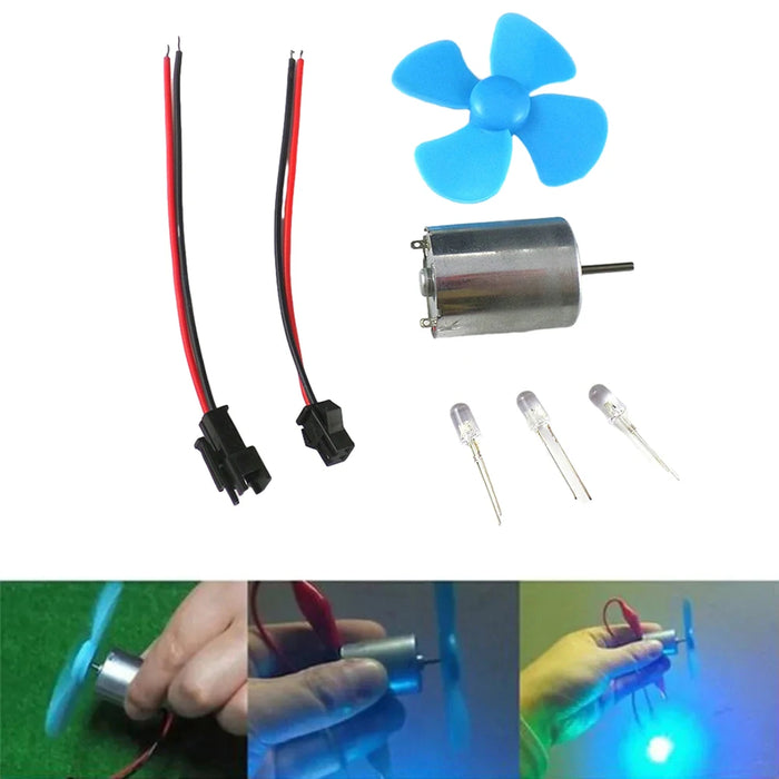 Enagua Mart Micro Wind Turbine Generator Kit - Small Wind Dynamo with 4-Leaf Paddle for Home Power Supply