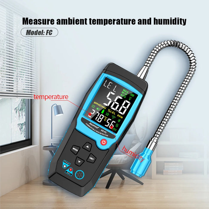 Enagua Mart Aicevoos Combustible Gas Leak Detector - Methane, Natural Gas Tester with Sound & Light Alarm