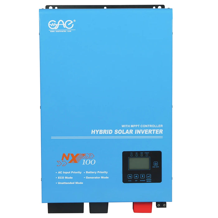 Enagua Mart 5kW Solar Hybrid Inverter - 24V DC to 220V AC with Built-in MPPT 60A Charge Controller