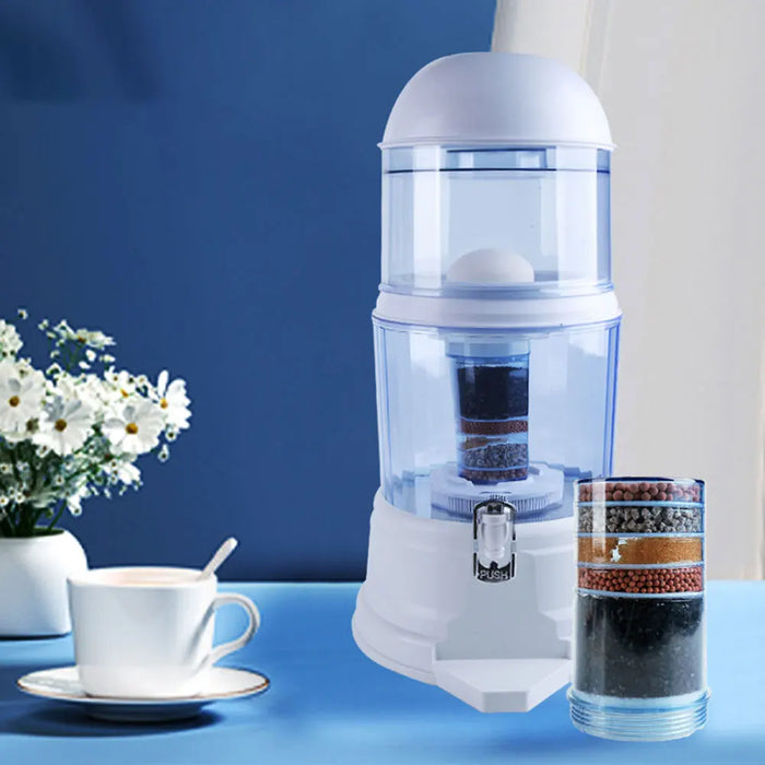 Enagua Mart 16L Water Filter Drinking Bottle - Household Water Purifier, Pure Filter Purificador de Agua Potable