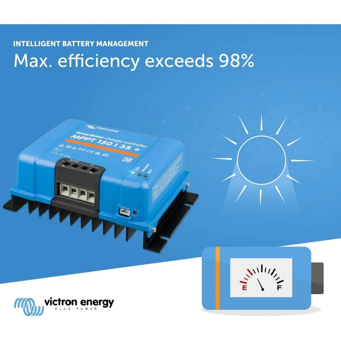 Enagua Mart SmartSolar MPPT Solar Charge Controller - 150V 35A Bluetooth-Enabled Controller for 12V/24V/36V/48V Systems