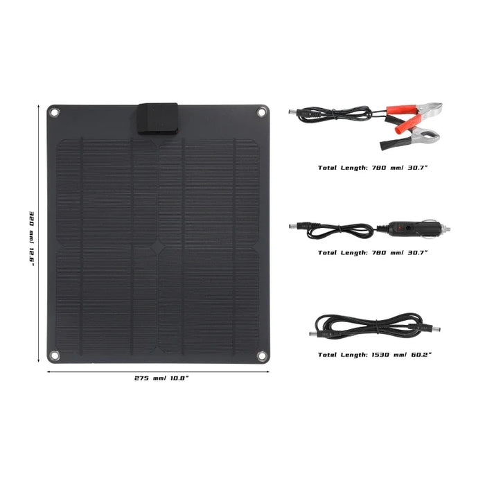 Enagua Mart 100W 12V/18V Portable Solar Panel - USB 5V, 2A Charger for Phone, RV, Car, and Camping