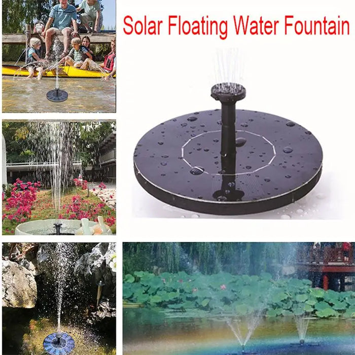 Enagua Mart 1PC Solar Floating Water Fountain - Bird Bath Pump for Garden and Patio