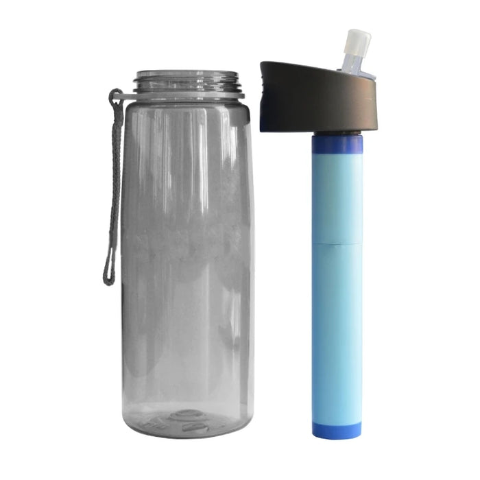 Enagua Mart Reusable Filtered Water Bottle Purifier - 0.01 Micron for Hiking, Travel, and Camping