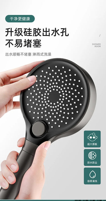 Enagua Mart 13cm Big Panel High-Pressure Shower Head - 3 Modes Adjustable Spray with Filter