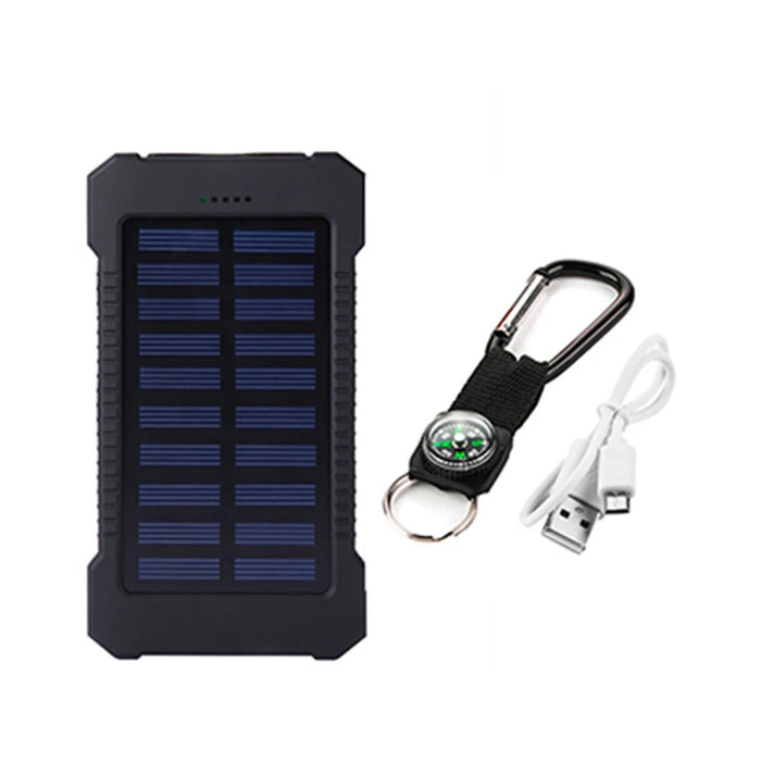 Enagua Mart Portable Power Bank 50000mAh - Solar Phone Charger for iPhone, Large Capacity LED Outdoor Travel Power Bank