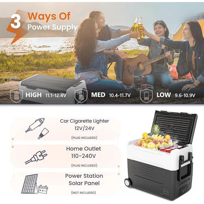 Enagua Mart Portable Car Refrigerator - Smart Partition, Energy Efficient with Strong Cooling