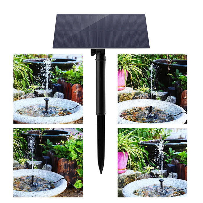 Enagua Mart 5W 5V Solar Fountain Pump - With Individual Solar Panels for Bird Bath and Outdoor Courtyard