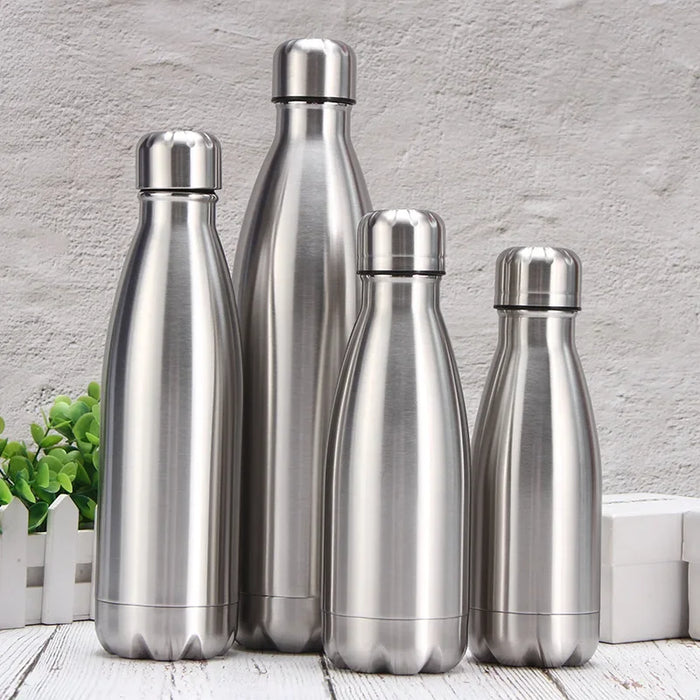 Enagua Mart Stainless Steel Water Bottle - 500ml/750ml/1000ml for Sport and Travel