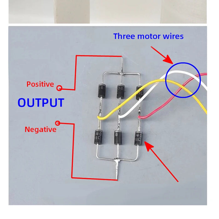 Enagua Mart DIY 3-Blade Vertical Axis Wind Turbine Generator - Permanent Magnet Alternator for High-Efficiency Power Generation