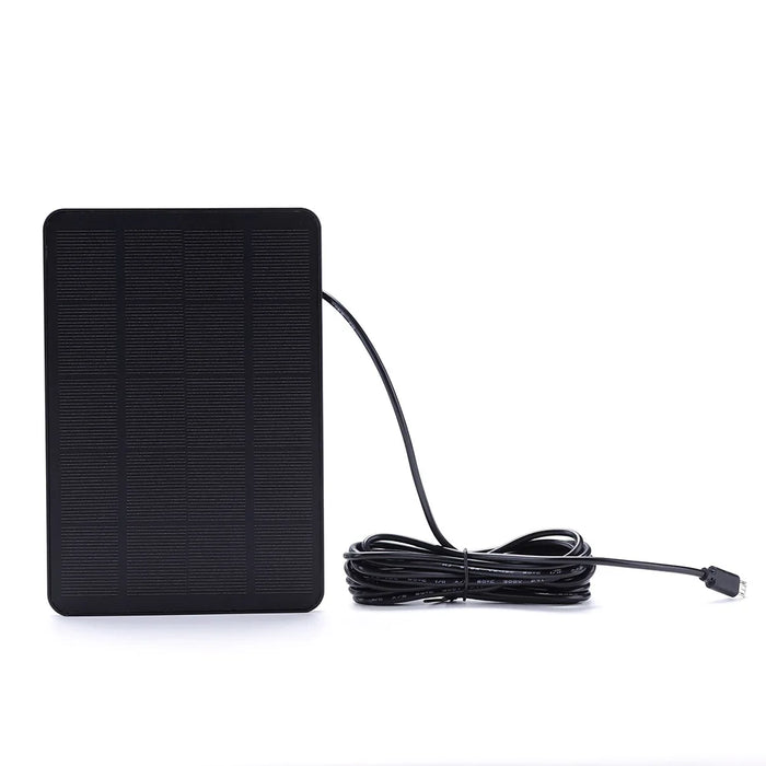 Enagua Mart High-Efficiency Monocrystalline Solar Panel - Waterproof Micro-USB Solar Charger for Cameras and Security Surveillance