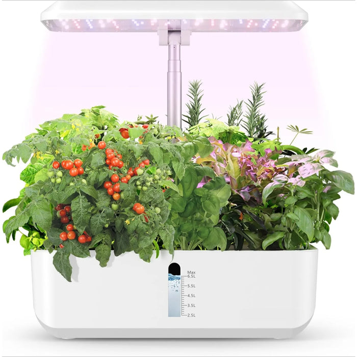 Enagua Mart Indoor Hydroponics Growing System - 12-Pod Garden with Remote Control and Adjustable LED Lights