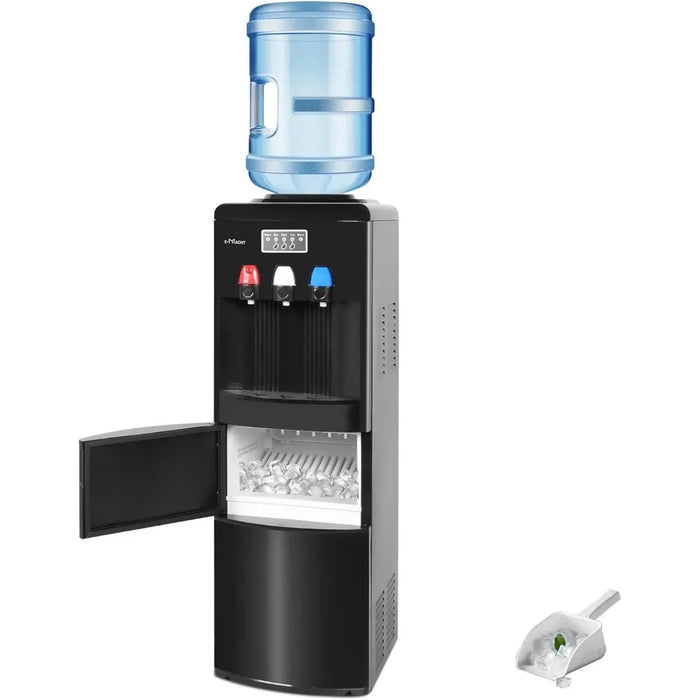 Enagua Mart Water Dispenser & Cooler for 3-5 Gallon Bottles - 3-in-1 Ice Maker with Child Safety Lock