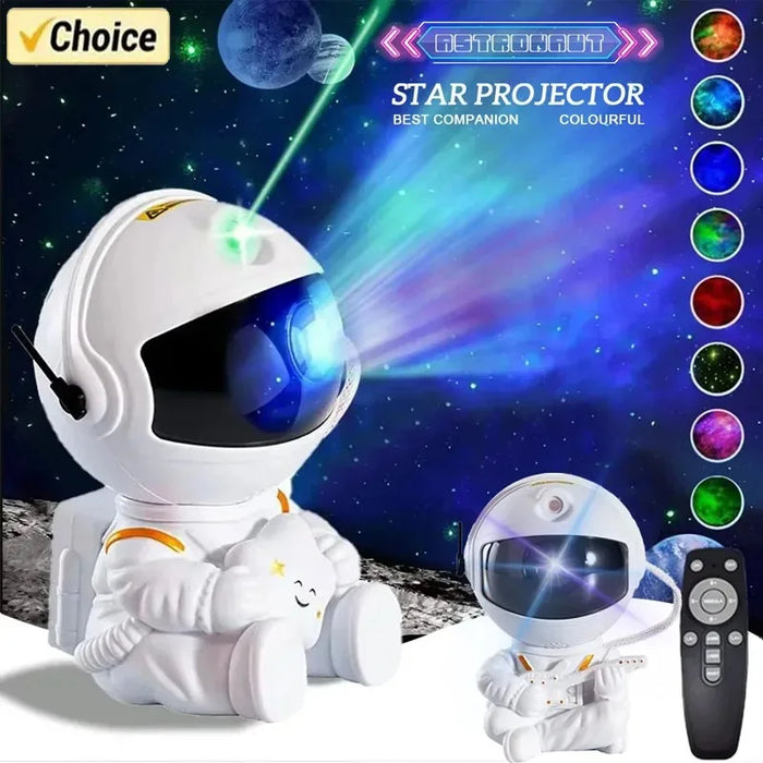 Enagua Mart Galaxy Star Projector Night Light - Astronaut Space Projector for Kids’ Room Decor