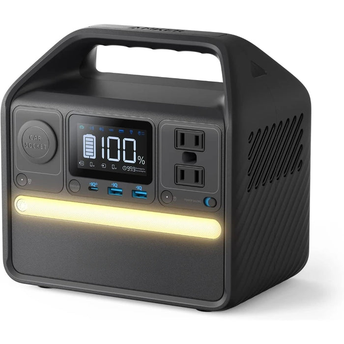 Enagua Mart 521 Portable Power Station - Lifepo4 Battery 256Wh with 6-Port, 300W Peak, 600W Solar Generator