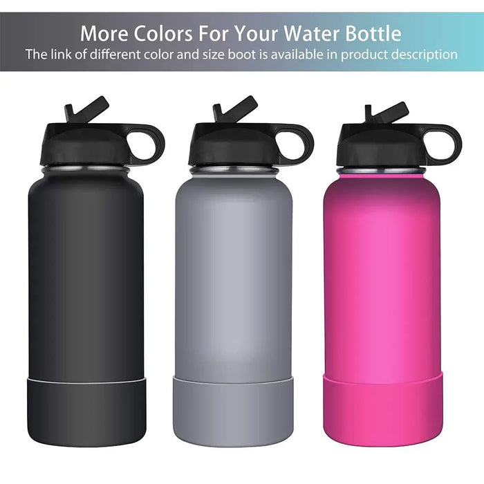 Enagua Mart Silicone Boot for Water Bottle 12-18-21-24OZ Water Bottle Anti-Slip Bottom Sleeve Cover for Water Bottle