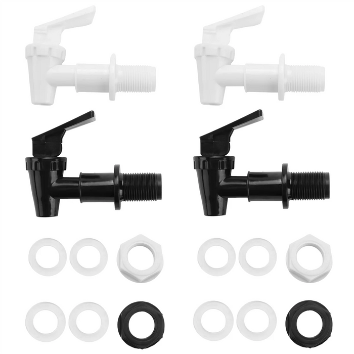 Enagua Mart 4 Sets Replacement Cooler Faucet - Water Bottle Jug Dispenser Tap Spigot Spout