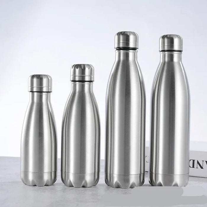 Enagua Mart Stainless Steel Water Bottle - 500ml/750ml/1000ml for Sport and Travel